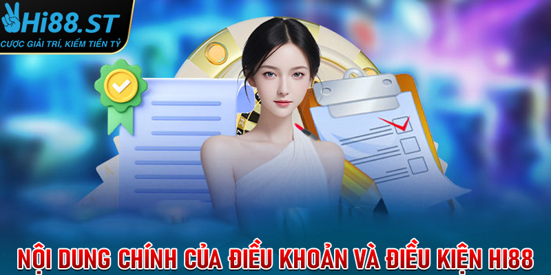 Những nội dung chính trong điều khoản và điều kiện Hi88